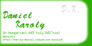 daniel karoly business card